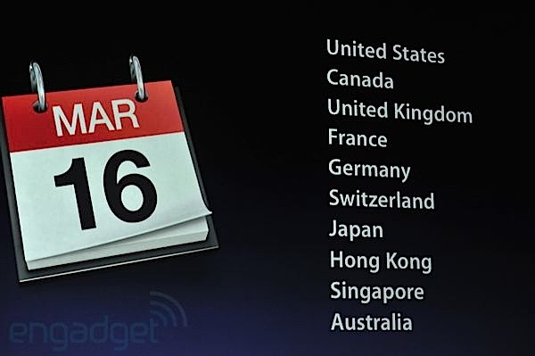 نزول أيباد 3 في الأسواق يوم 16 مارس 2012